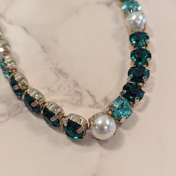 J.Crew Factory Crystal and Pearl Statement Necklace - Picture 5 of 7